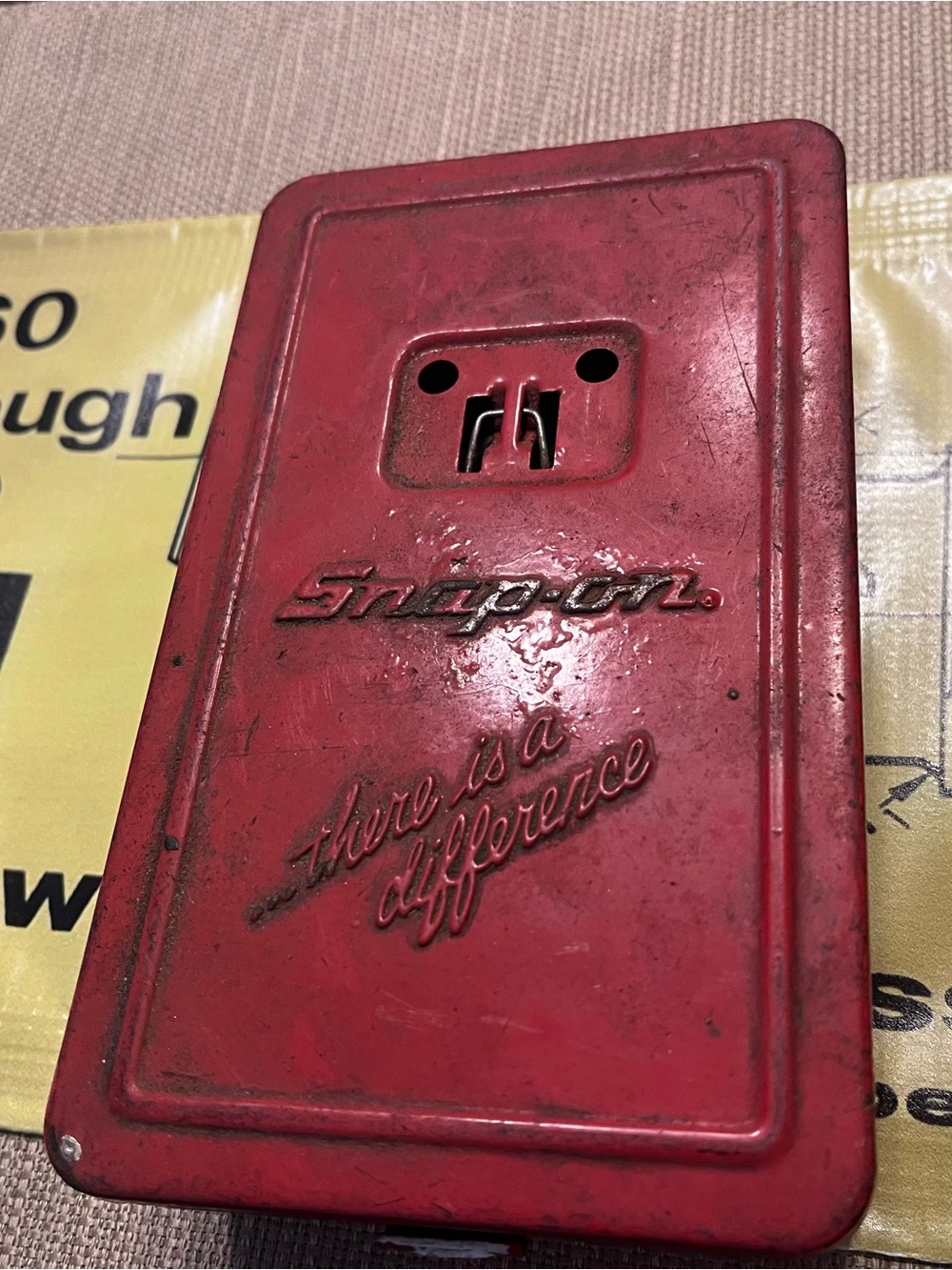 Vintage 1980’s Snap on Tool Tin – 'drill index with bits There Is a Difference'